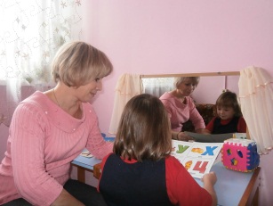 Занятия в кузнецком детском саду №28.