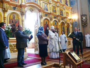 Праздничная литургия в Вознесенском соборе города Кузнецка