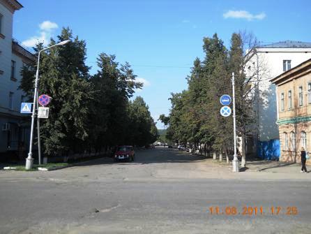 Улица Комсомольская вид от ж.д. вокзала