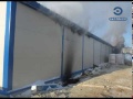 В Кузнецке сгорела станция обезжелезивания воды. Видео.